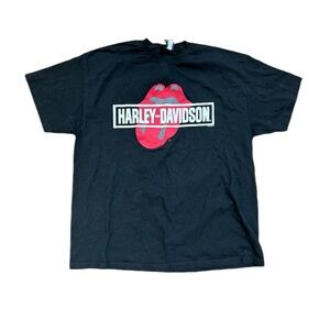 Harley Davidson x Rolling Stones Spokane Lips T-shirt Sz 2XL